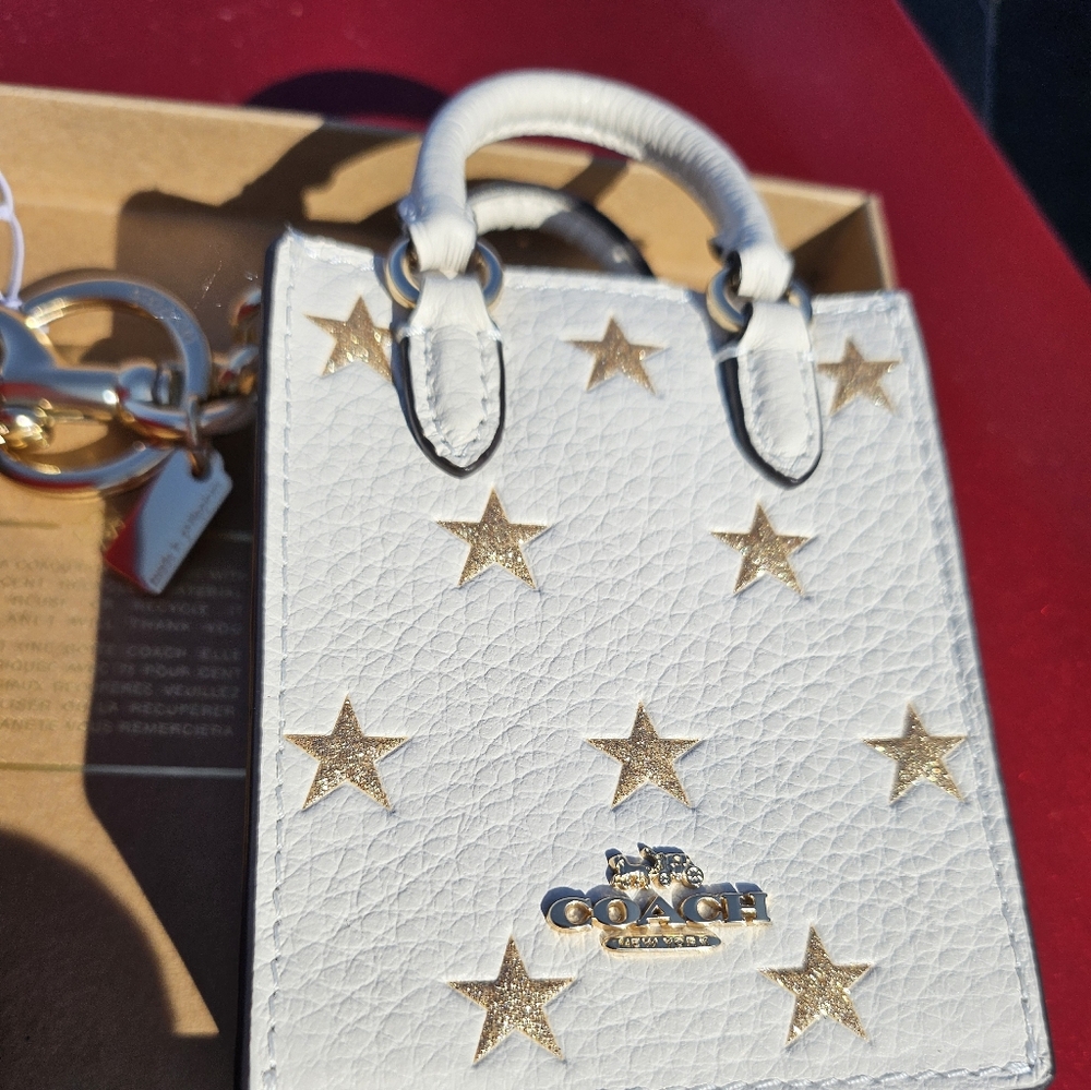 NWT Coach Red Or Cream Micro Totes - Picture 4 of 6